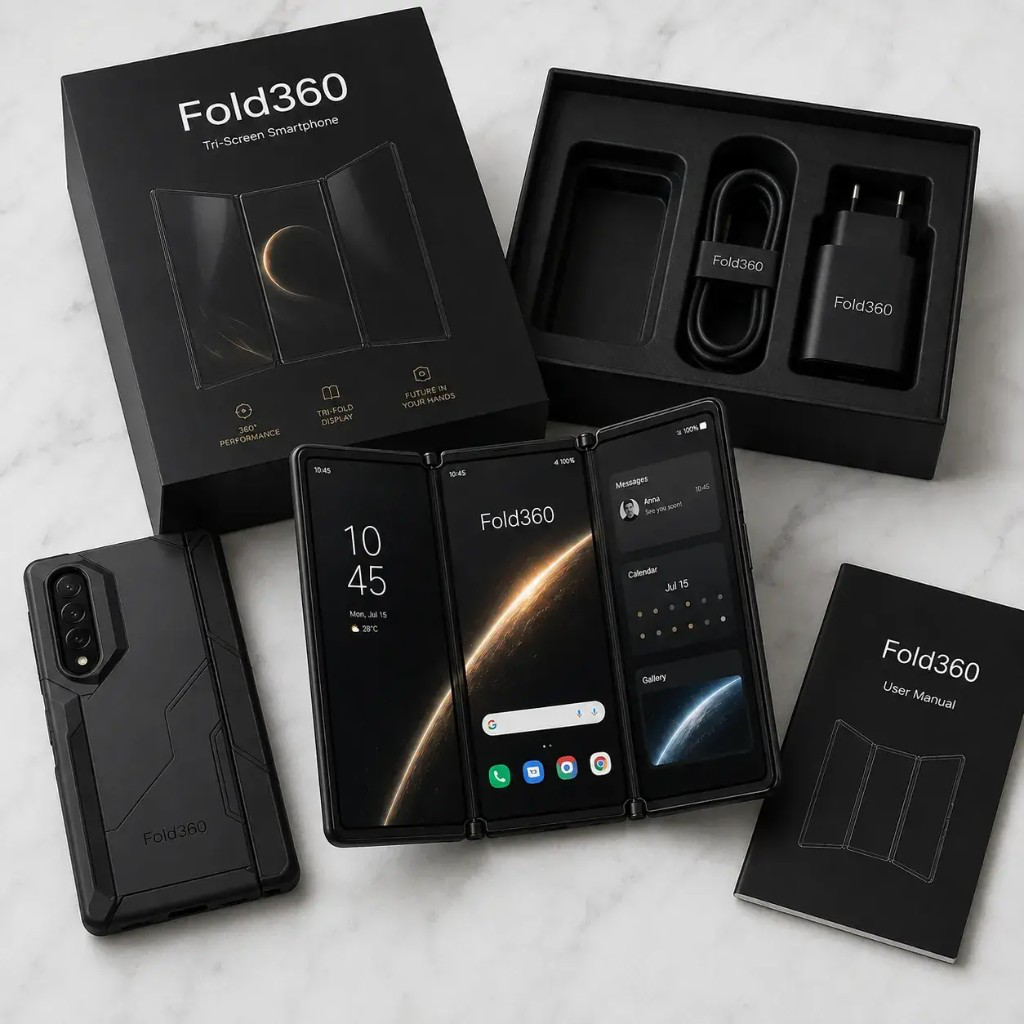 Fold360™ dobozzal, kábellel és tokkal